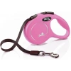 Flexi New Classic Otomatik Şerit Köpek Gezdirme Kayışı 3m (Pembe) [XS]