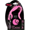 Flexi New Classic Otomatik Şerit Köpek Gezdirme Kayışı 3m (Pembe) [XS]