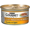 Gourmet Gold Soslu Parça Etli Tavuklu Ciğerli Yetişkin Kedi Konservesi 85gr