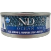 N&D Ocean Tahılsız Ton Balığı&Morina Balığı&Karides&Balkabağı 70gr Yavru Yaş Kedi Konservesi