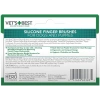VETS BEST Kedi ve Köpekler için Silikon Başlıklı Parmak Diş Fırçası 5,5cm (5li) (Yeşil)