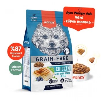 Wanpy Tavuklu Tahılsız Yavru Köpek Maması 1,5kg