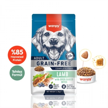 Wanpy Hypoallergenic Kuzulu Tahılsız Yetişkin Köpek Maması 1,5kg