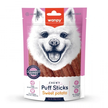 Wanpy Tahılsız Tatlı Patatesli Köpek Çiğneme Ödülü 100g