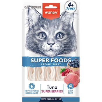 Wanpy Kedi Ödülü Ton Balıklı Yaban Mersini & Kızılcıklı 14 Gr X 5 Li