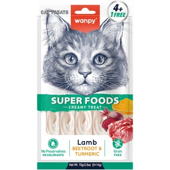 Wanpy Kedi Ödülü Kuzu Etli Pancar & Zerdeçallı 14 Gr X 5 Li