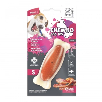 M-Pets Chewbo Bone Et Aromalı Kemik Köpek Oyuncağı 10x3x2cm (Turuncu)