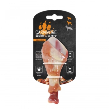 M-Pets Carnivore But Şeklinde Pastırma Aromalı Kemik Köpek Oyuncağı 12,4x6,1x3,5cm (Turuncu)
