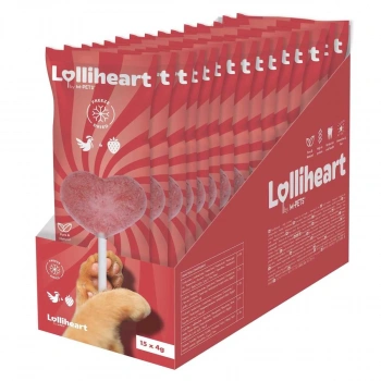 M-Pets Lolliheart Tavuklu ve Çilekli Lolipop Kedi Ödül Maması 4gr (15li)