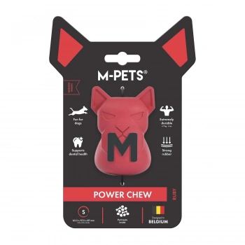 M-Pets Power Chew Kauçuk Köpek Ödül Oyuncağı 6,3x5,8x8,7cm (Kırmızı) [S]