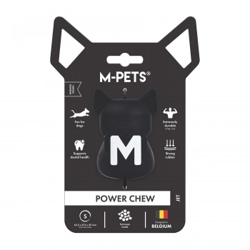 M-Pets Power Chew Kauçuk Köpek Ödül Oyuncağı 6,3x5,8x8,7cm (Siyah) [S]
