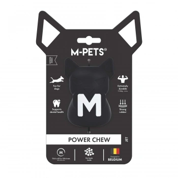 M-Pets Power Chew Kauçuk Köpek Ödül Oyuncağı 7,4x6,7x10,2 m (Siyah) [M]