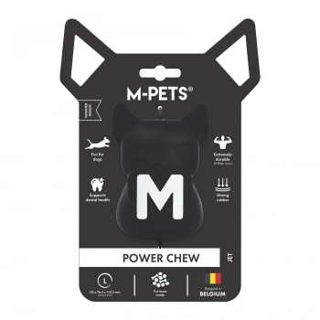 M-Pets Power Chew Kauçuk Köpek Ödül Oyuncağı 8,4x7,6x11,5cm (Siyah) [L]