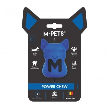 M-Pets Power Chew Kauçuk Köpek Ödül Oyuncağı 6,3x5,8x8,7cm (Mavi) [S]