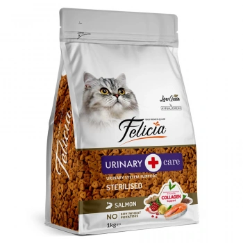 Felicia Hypoalergenic Low Grain Sterilised Somonlu Kedi Maması 1 Kg