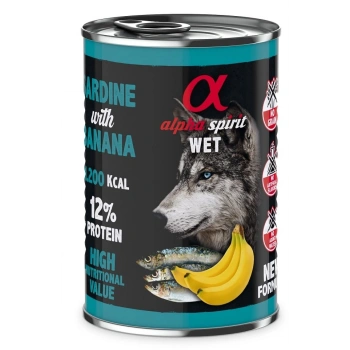 Alpha Sprit %93 Et Sardalya&Muz Köpek Konservesi 400 Gr