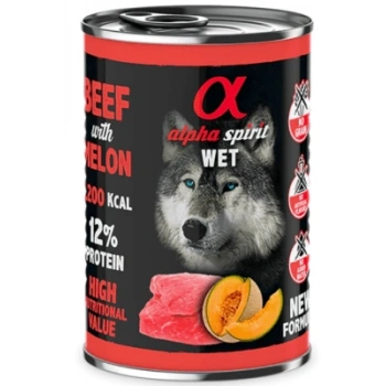 Alpha Sprit %93 Et Sığır&Kavun Köpek Konservesi 400 gr