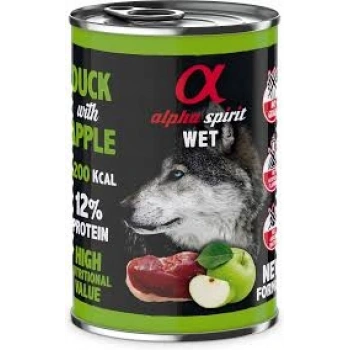 Alpha Sprit %93 Et Ördek&Elma Köpek Konservesi 400 Gr