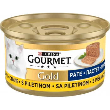 Gourmet Gold Kıyılmış Tavuklu Yetişkin Kedi Konservesi 85gr