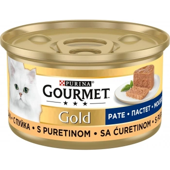 Gourmet Gold Kıyılmış Hindili Kedi Konservesi 85gr