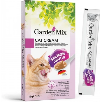 Garden Mix Biotin ve Somonlu Kedi Kreması 5x15gr