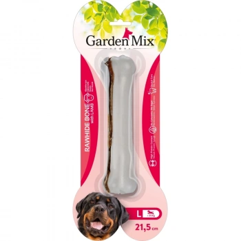 Garden Mix Kuzulu Deri Kemik Köpek Ödülü 21,5cm