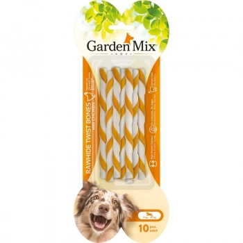 Garden Mix Tavuklu Burgu Çubuk Deri Kemik Köpek Ödülü 70gr (10lu)