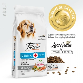 Felicia Hypoalergenic Medium Somon Yetişkin Köpek Maması Açık 1 Kg