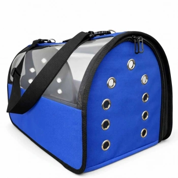 PET PRETTY FLYBAG ŞEFFAF ÇANTA BÜYÜK BOY MAVİ 30X30X49CM