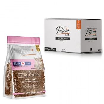 Felicia Hypoallergenic Mother Kitten Düşük Tahıllı Yavru Kuzu Etli Kedi Maması 1 Kg