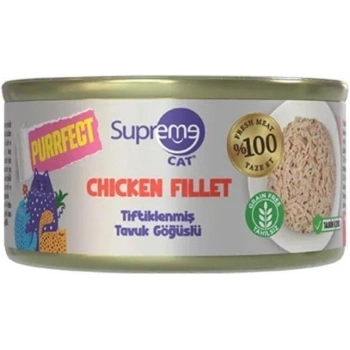 Supreme Cat Purrfect Tiftiklenmiş Tavuk Göğüslü Yetişkin Kedi Konservesi 70gr