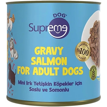 Supreme Dog Sos İçinde Somonlu Mini Irk Yetişkin Köpek Konservesi 200gr