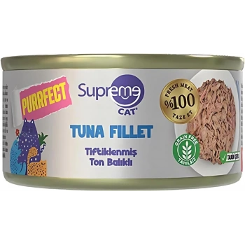 Supreme Cat Purrfect Tiftiklenmiş Ton Balıklı Yetişkin Kedi Konservesi 70gr