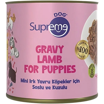 Supreme Dog Sos İçinde Kuzulu Mini Irk Yavru Köpek Konservesi 200gr