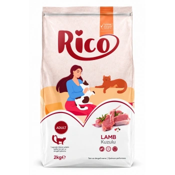 Rico Kuzu Etli Yetişkin Kedi Maması 2 Kg