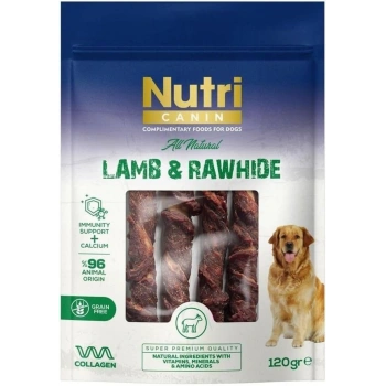 Nutri Canin Kuzu Etli Sargılı Kemik Köpek Ödül Maması 120gr