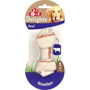8IN1 Delights Bones Biftekli Köpekler İçin Ağız Bakım Kemiği Small