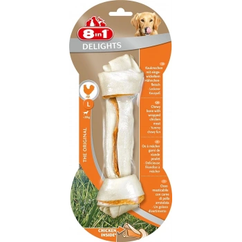 8in1 Delights Bones Tavuklu Düğümlü Tartar Önleyici Köpek Ağız Bakım Kemiği 85gr [L]