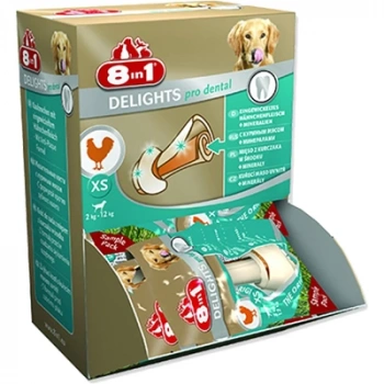 8in1 Delights Pro Dental Köpek Ödül Kemiği (XS) 12gr
