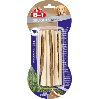 8in1 Delights Sticks Biftekli Çubuk Köpek Ödül Maması 75gr