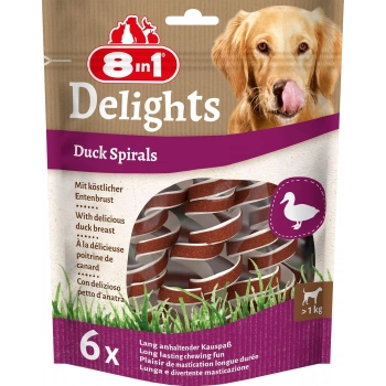 8in1 Smart Delights Duck Spirals Ördekli Burgu Köpek Ödülü 6 Adet