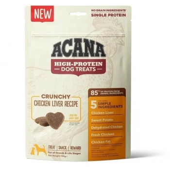 Acana Crunchy Yüksek Proteinli Tavuk Ciğerli Kıtır Köpek Ödül Maması 100gr
