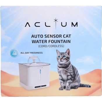 Aclıum Sensörlü Kedi Su Sebili 2.4 lt