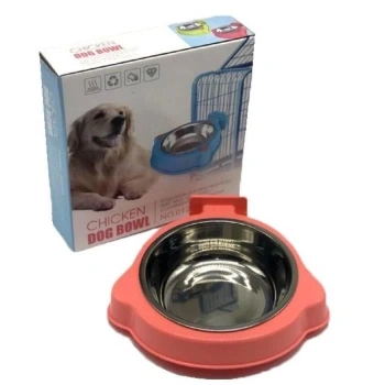 Ally Paws Chicken Dog Bowl Takma Aparatlı Mama ve Su Kabı