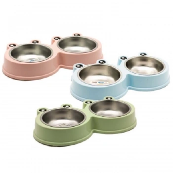 Ally Paws Double Frog Mama ve Su Kabı 2x370ml