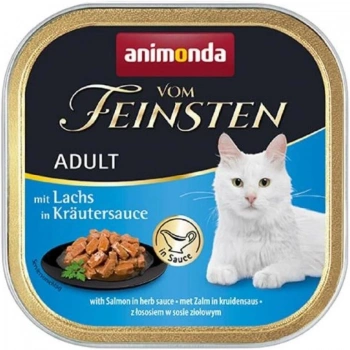 Animonda Vom Feinsten Bitki Sosu İçinde Somonlu Yetişkin Kedi Konservesi 100gr