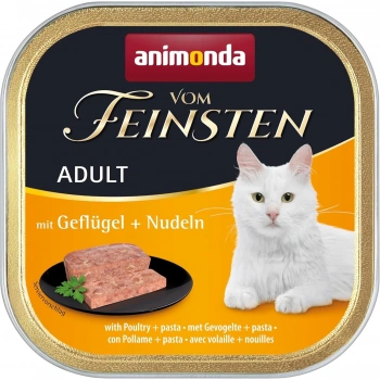 Animonda Vom Feinsten Kümes Hayvanlı ve Erişte Makarnalı Kedi Maması 100 gr
