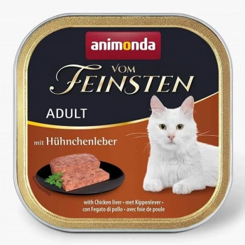 Animonda Vom Feinsten Tavuklu ve Ciğerli Yetişkin Kedi Konservesi 100gr