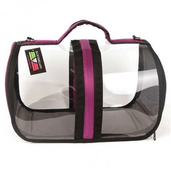 Bacco Milano Şeffaf Çanta Mor 44*28*28 cm