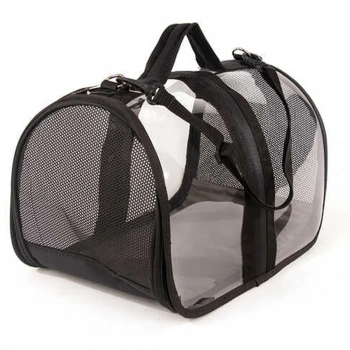 Bacco Milano Şeffaf Çanta Siyah 44*28*28 cm